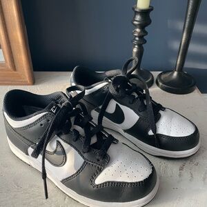 Nike Dunk Low Panda Black White Kids Sneakers Size 1Y Grade School